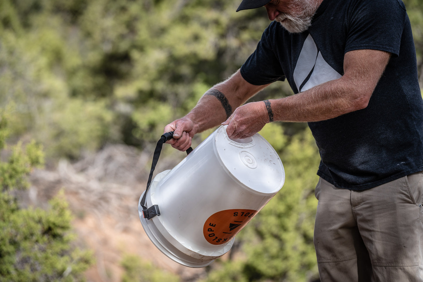 Charly Bucket with Webbing Handle